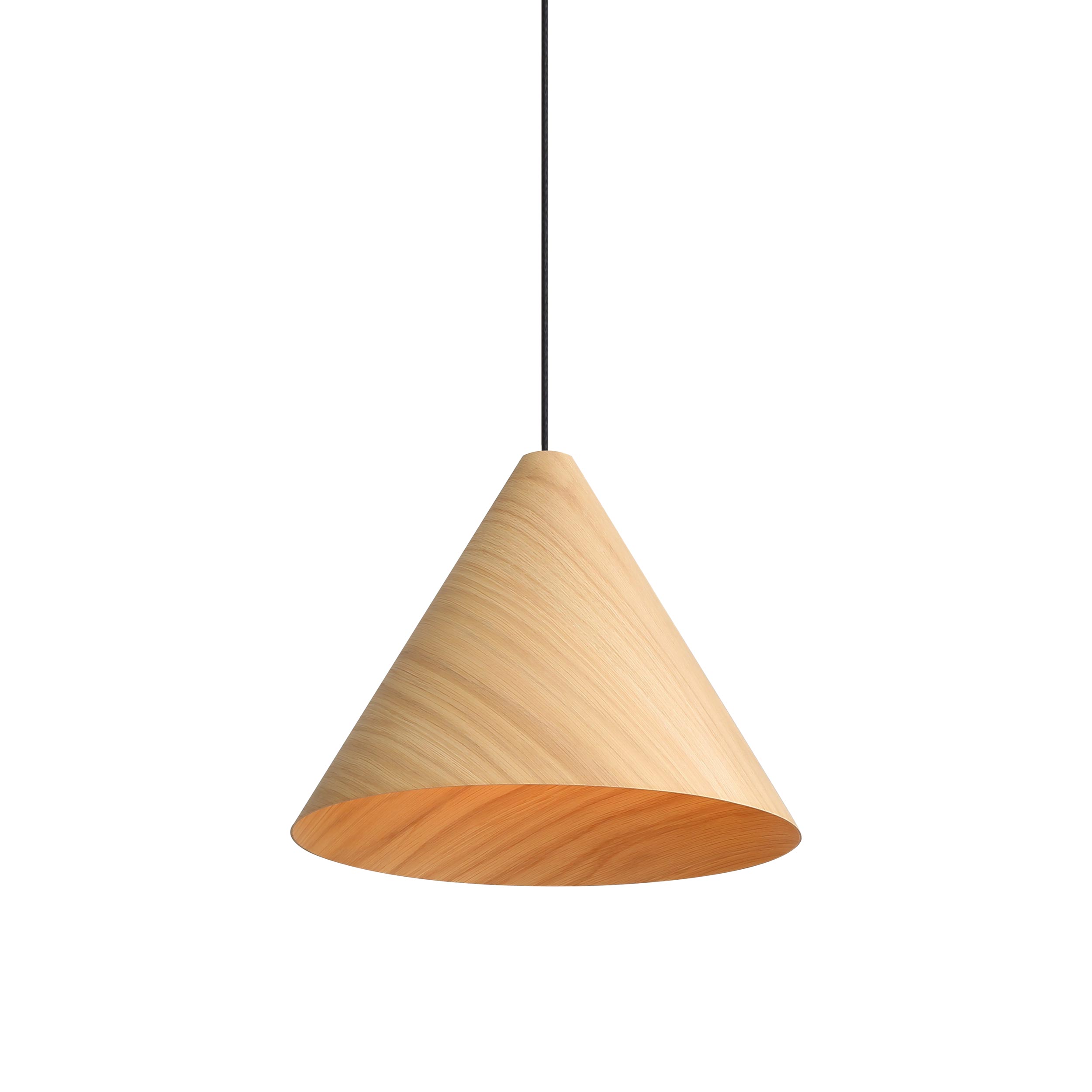 Conique 18" Pendant - Light Walnut