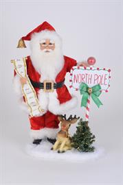 Lighted North Pole Santa