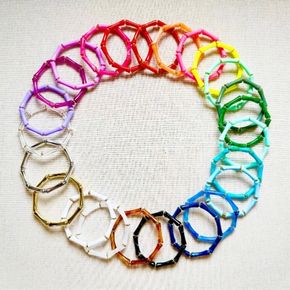 Lightweight, chic, and stackable, they're the foundation of any great arm party! These are stretch bracelets that fit most wrists. Grab your favorite color in a set of 3!