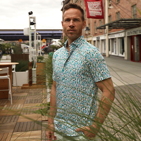 The color combination allows for mixing and matching while the all-day comfort and breathability are possible with our cotton blend and knit fabric.