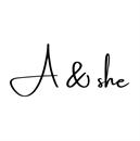 A & SHE logo