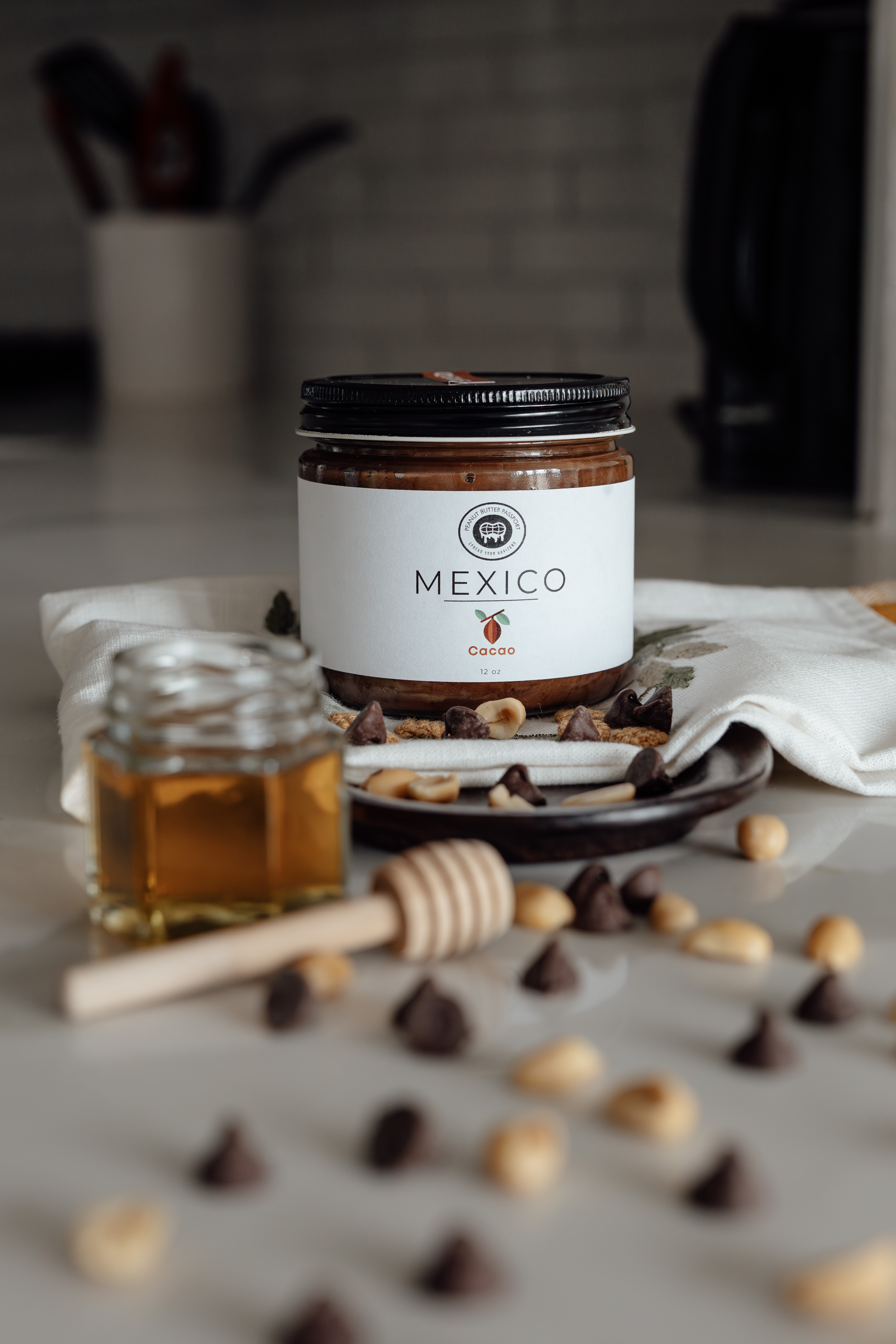 11oz Jar of Gourmet Cacao Peanut Butter
