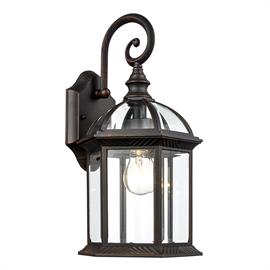 Wentworth 1 Light 16 inch Rust Outdoor Wall Lantern
