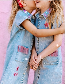 Denim Glitz Dress