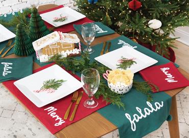 carol & frank- Holiday Text Tabletop Collection