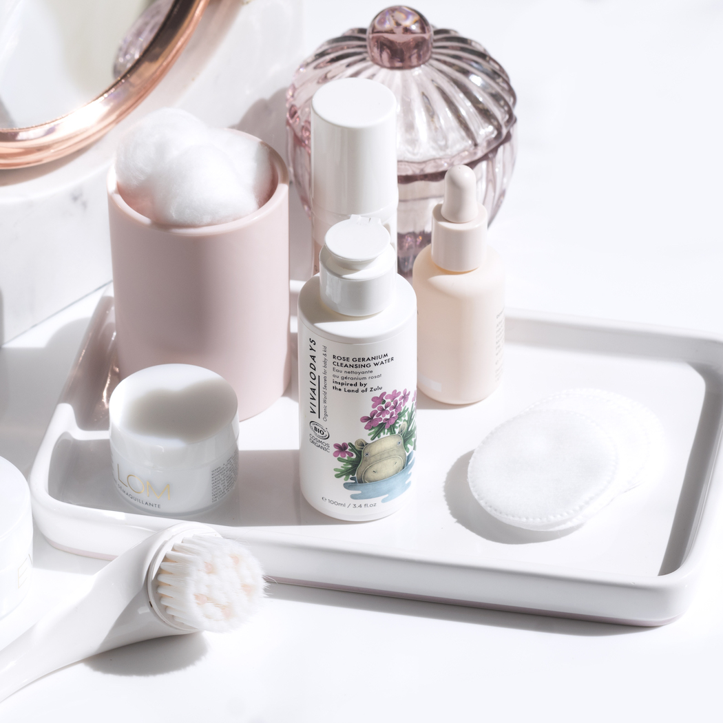 Organic micellar cleansing water for baby and adult skin. Inspired by the Land of Zulu, it gently removes dirt, makeup, and impurities while helping soothe, hydrate, and balance sensitive skin.