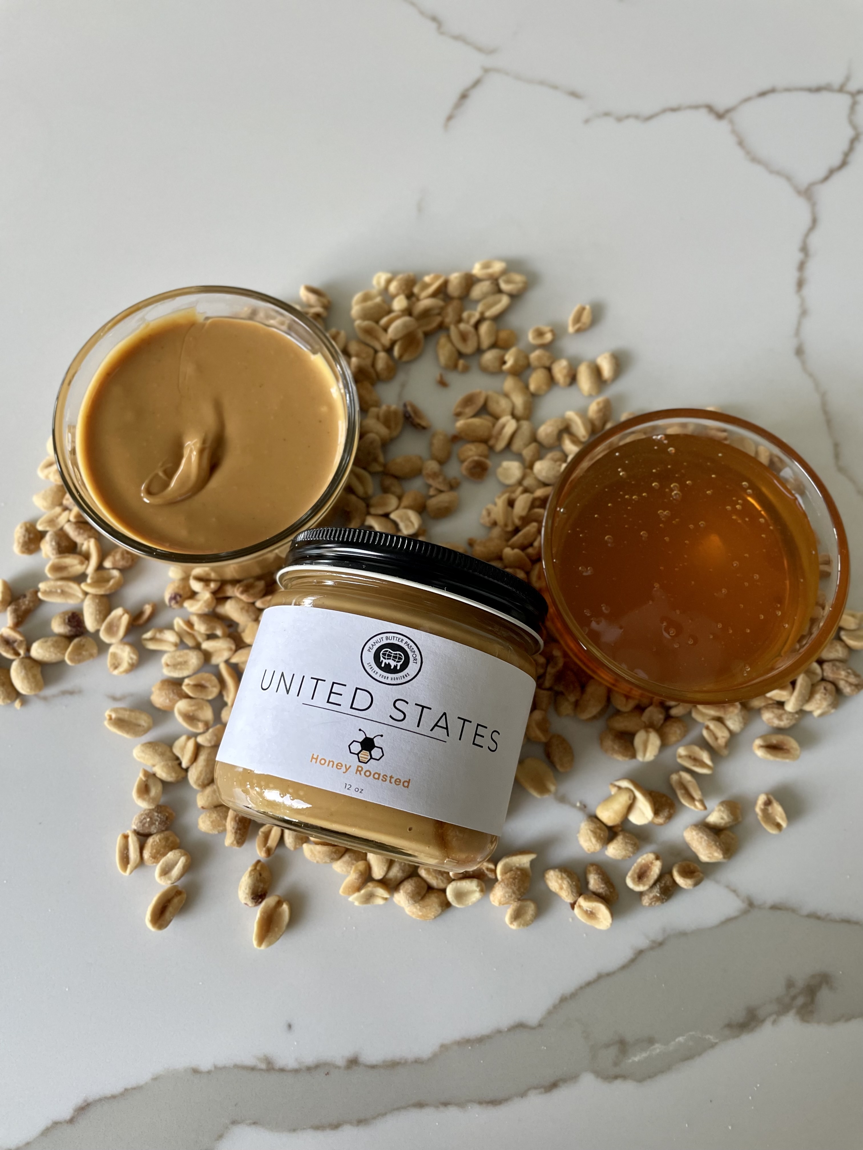 11oz Jar of Gourmet Wildflower Honey Peanut Butter