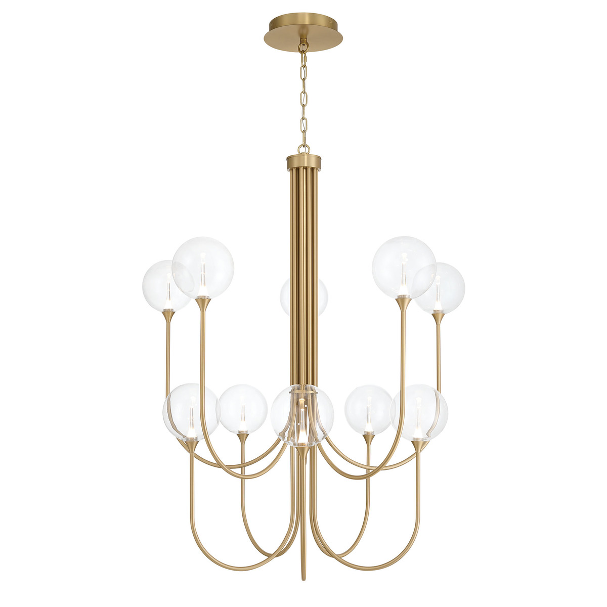  10-Light 40" Integrated LED Grand Chandelier 