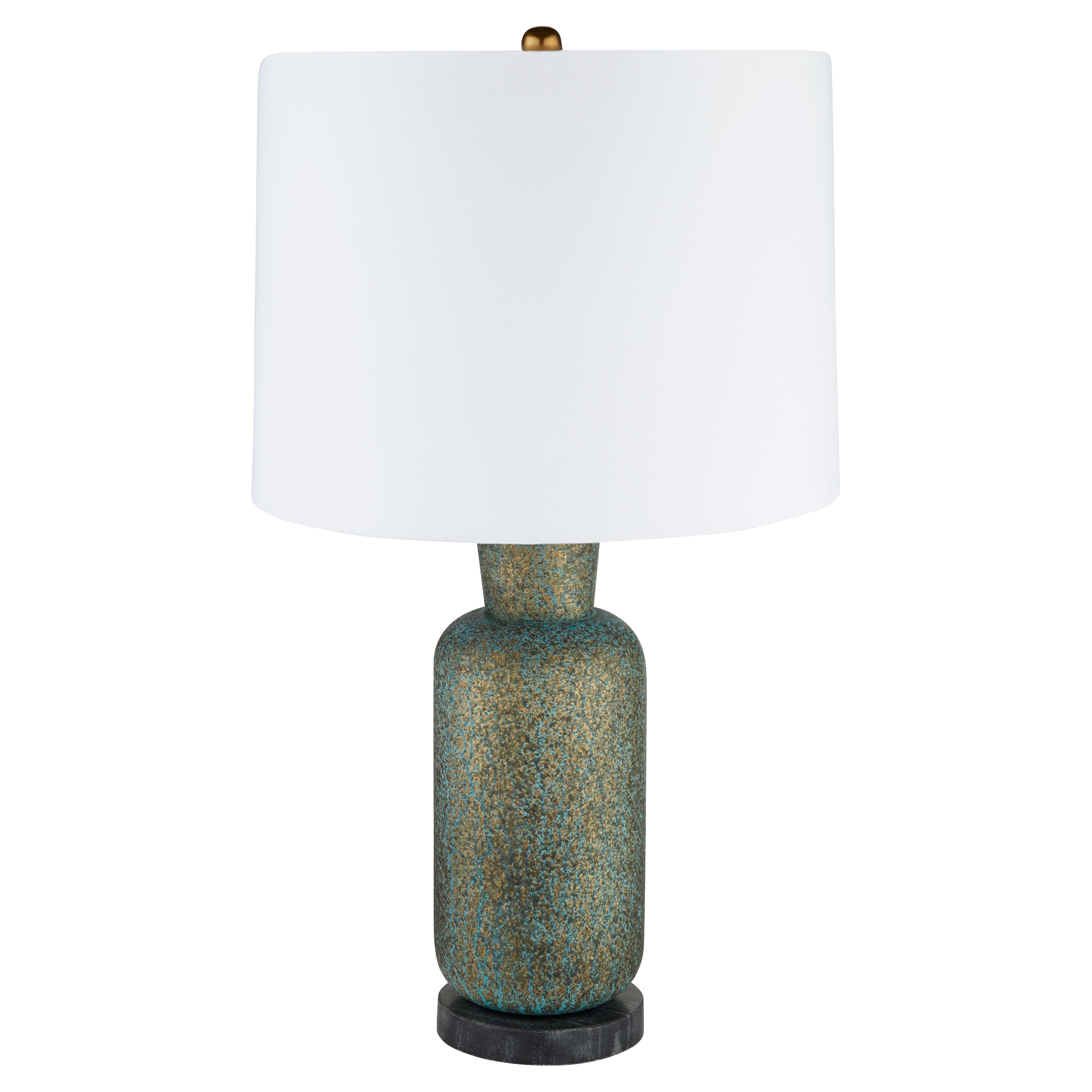 The Hepworth Table Lamp echoes the sculptural simplicity and rich patina found in Barbara Hepworth’s work.