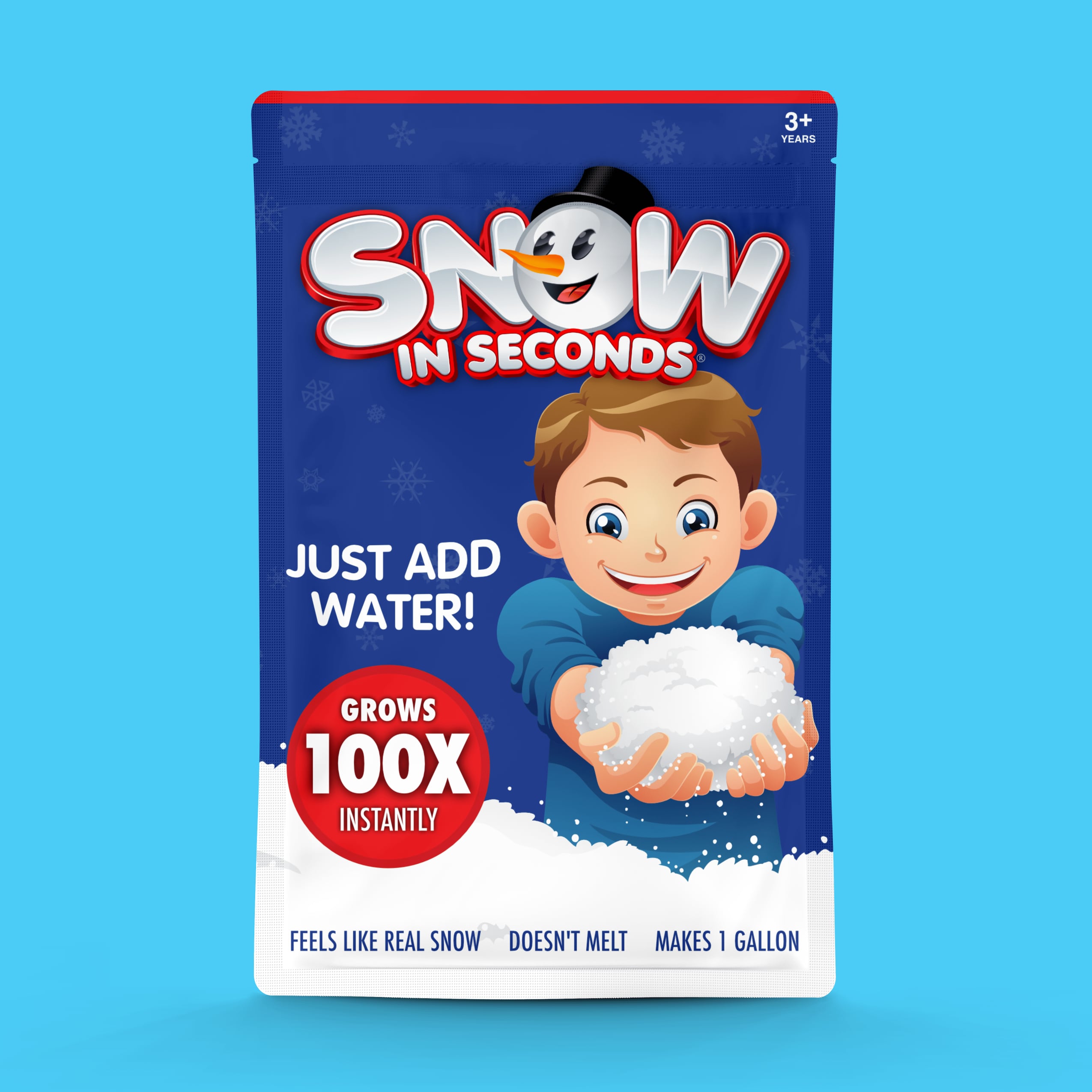 Makes 1 gallon of snow!