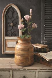 Large Craft Wood Vase