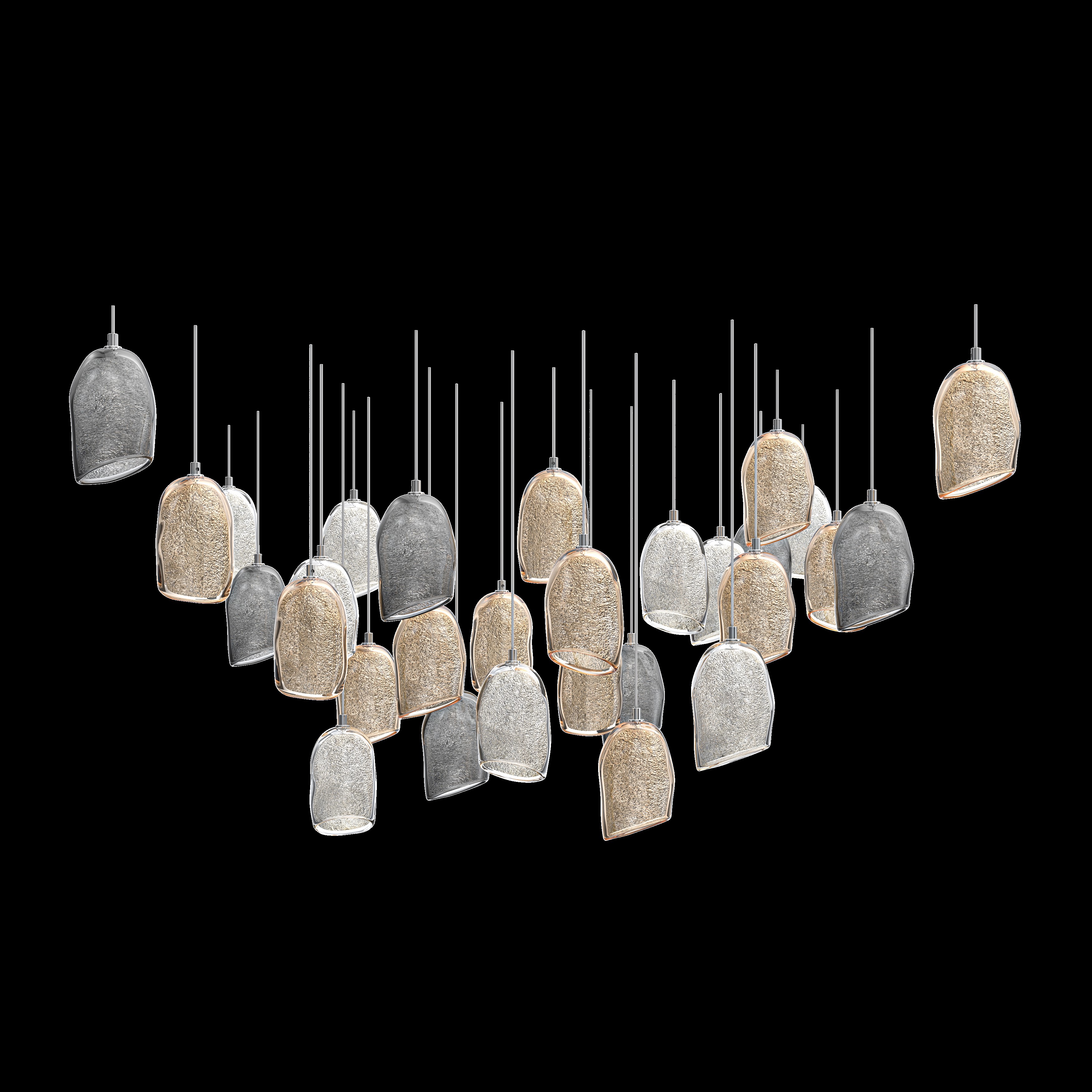 Star Dust Crystal Pendant for interior of the lobby, living room, staircase, entranceway