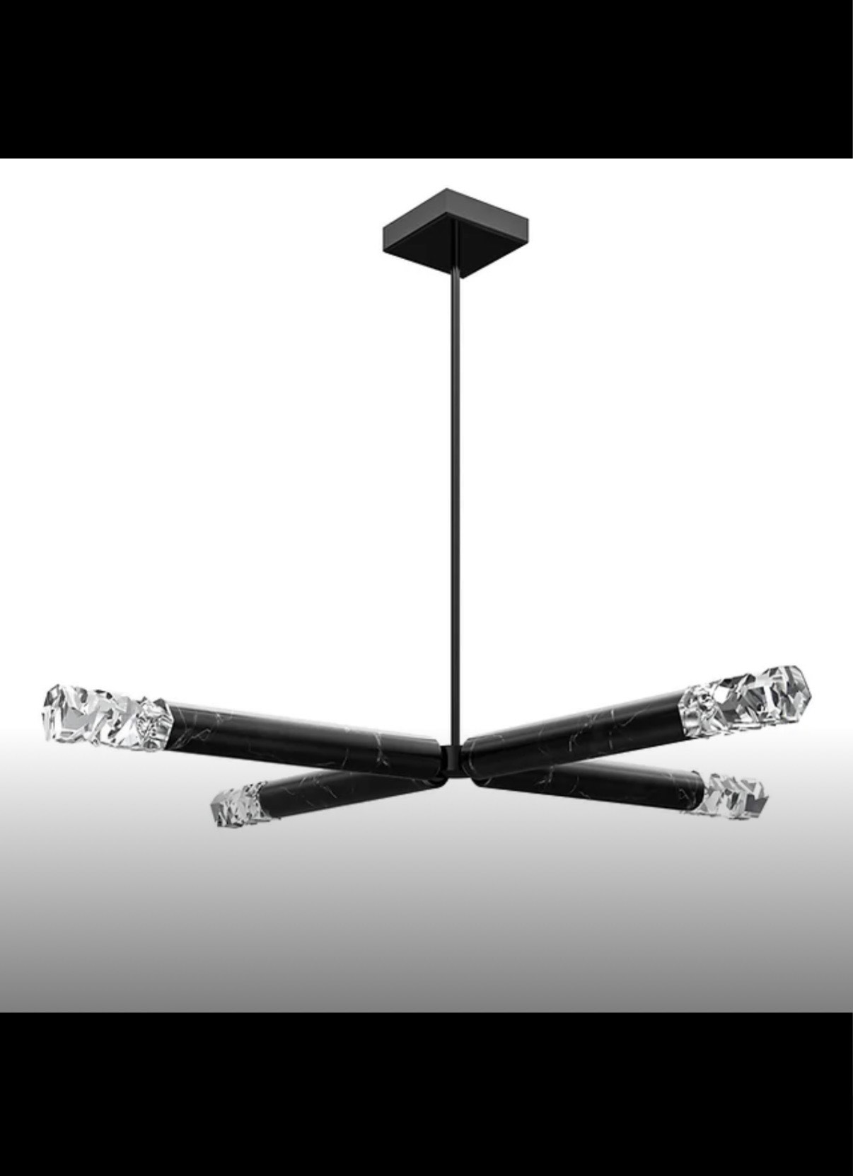 Color: black marble nero marquina/crystal Length: 780 mm (30,71 in) Width: 780 mm (30,71 in) Height: 500 mm (19,69 in) Weight: 5,8 kg Light source: 4 x LED Chip