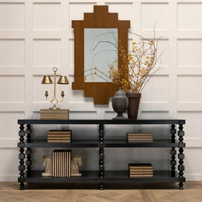 Entryway with Noir Furniture & Mirror