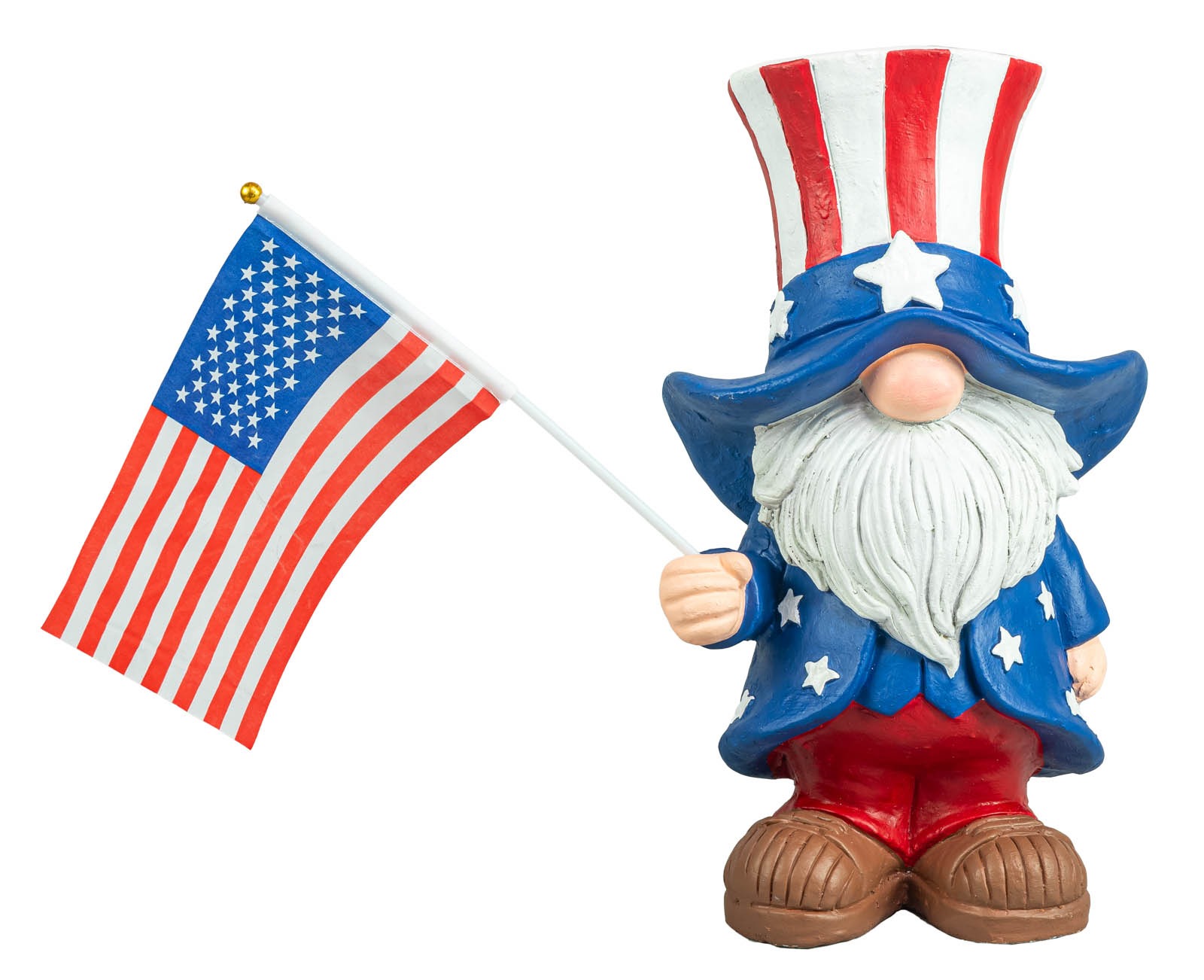 Manufactured Stone/Nylon Flag;  9½"W x 16½"H x 6¼"D