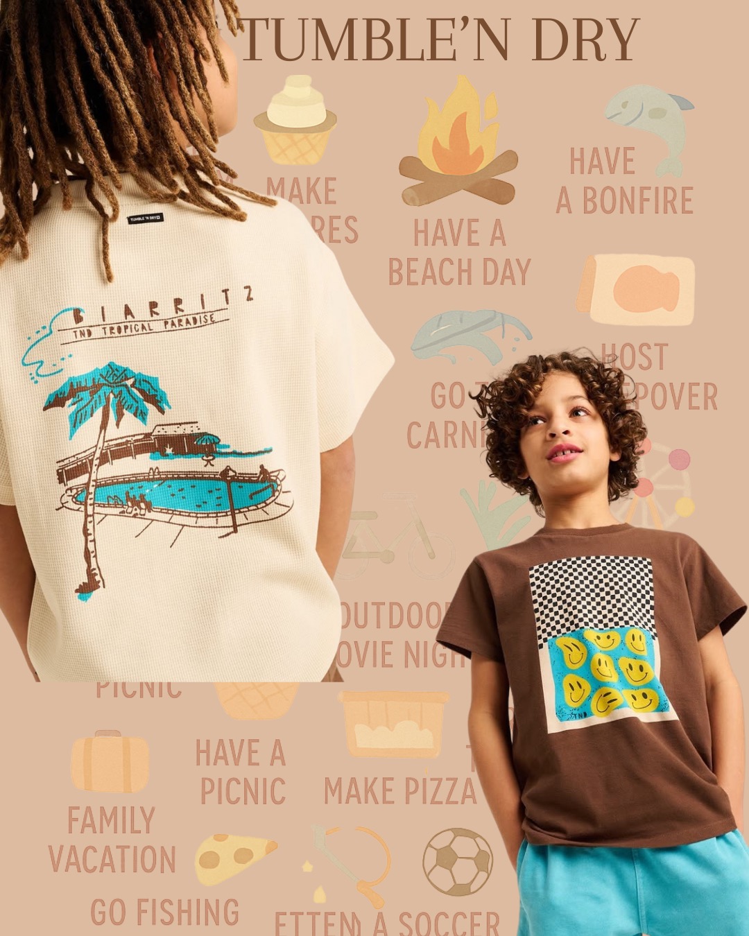 Cool, comfortable clothes, created with positive energy and the belief that design improves daily life!