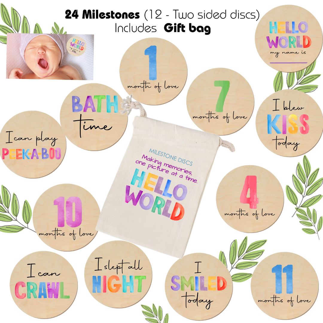 Photo Props for baby's 1st year.