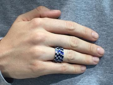 Sapphire Diamond Eternity Bands