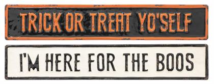 Humorous Halloween Wall Plaque