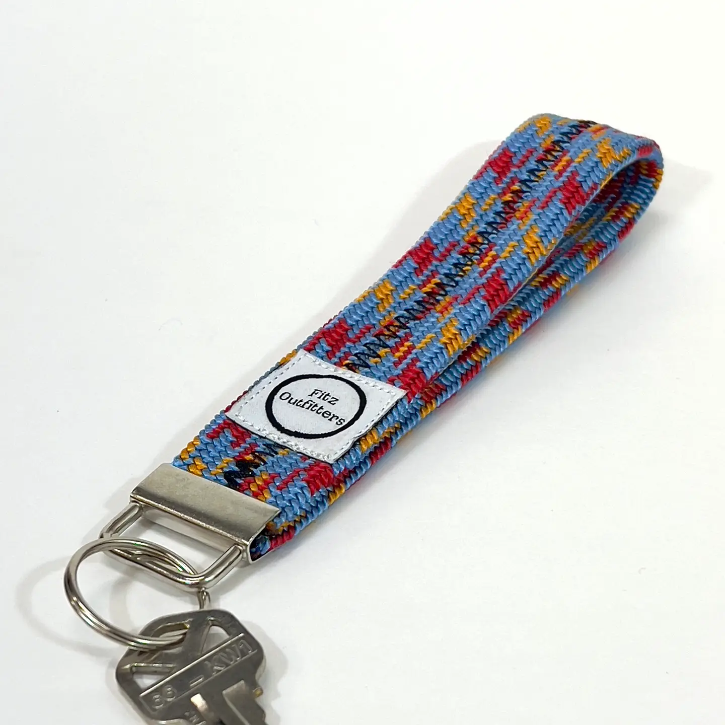 Keychain made from retired climbing rope