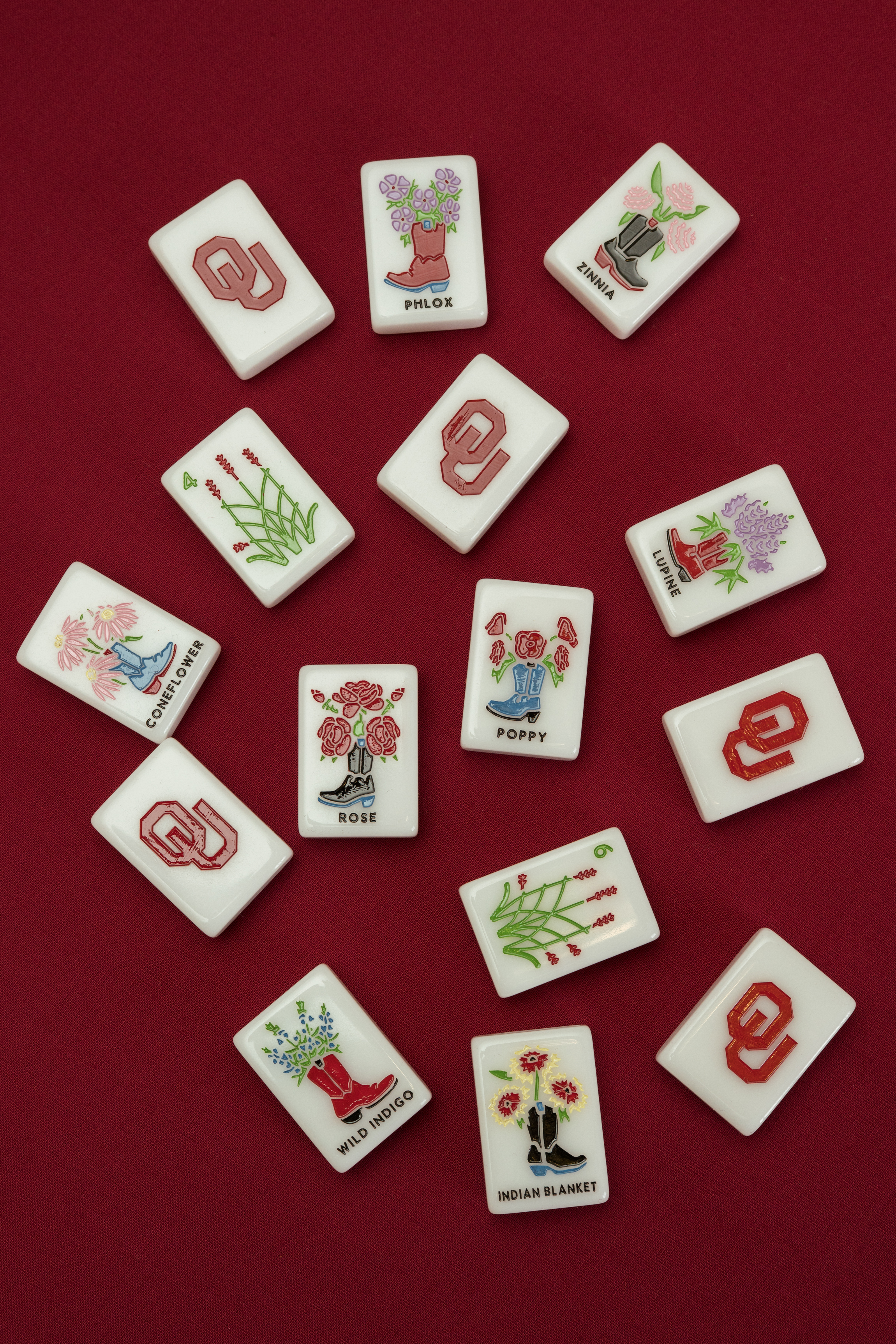 University of Oklahoma Mahjong Tiles