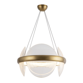 The Taurus collection combines timeless charm with modern simplicity, featuring elegantly ribbed glass pendants that exude Art Deco-inspired sophistication.