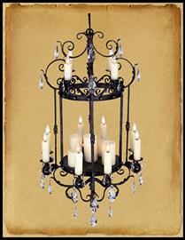 Khash Lantern w/Crystals  CH-9008-C