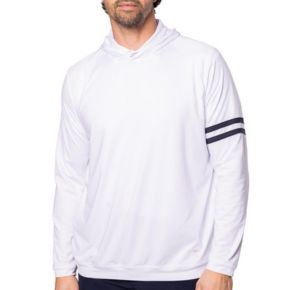 Lightweight Hoodie With Double-Striped Sleeve Detail